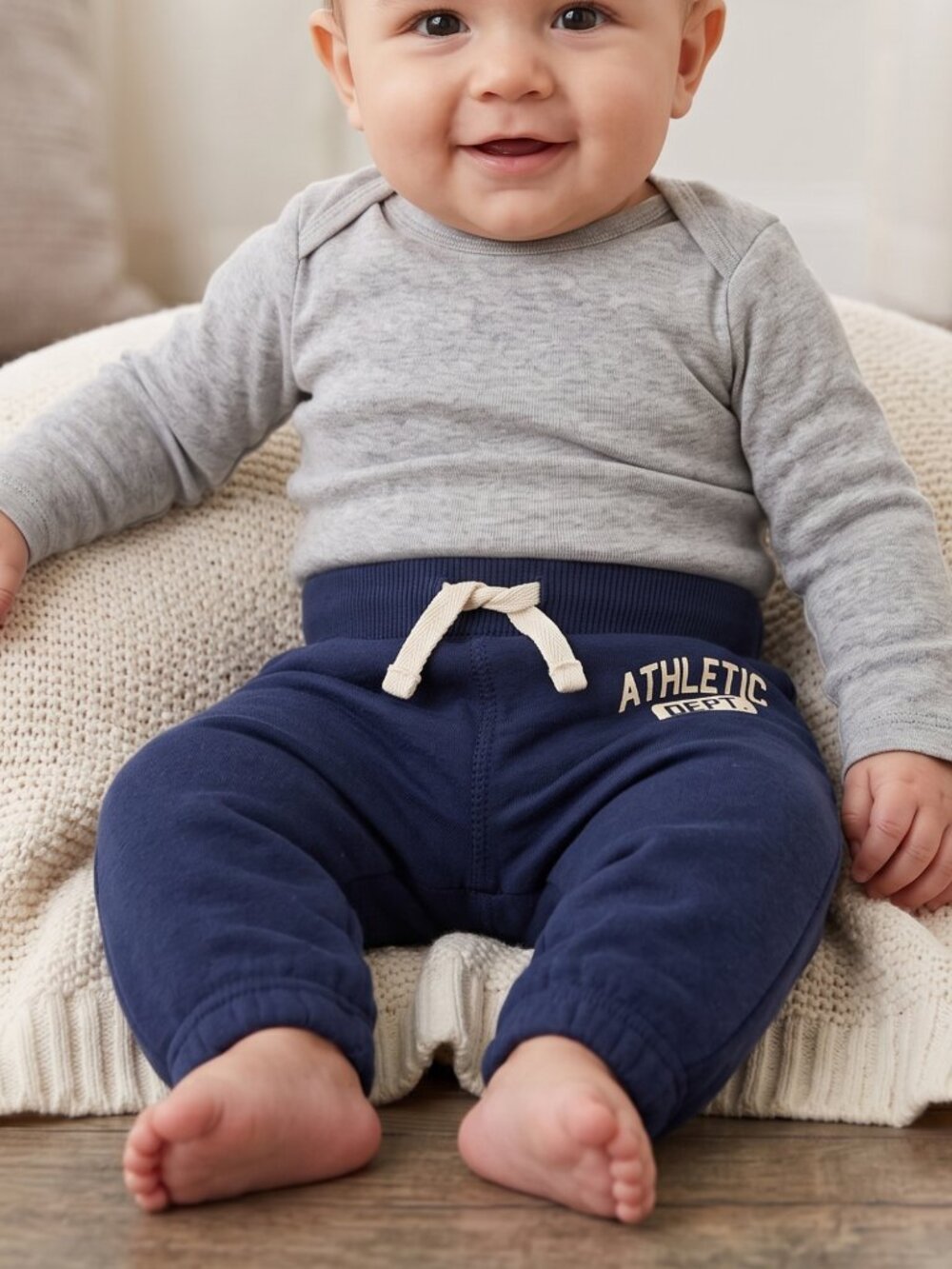 NWT | Carter's Navy Blue "Athletic Dept." Fleece Lined Jogger Sweatpants | 3M